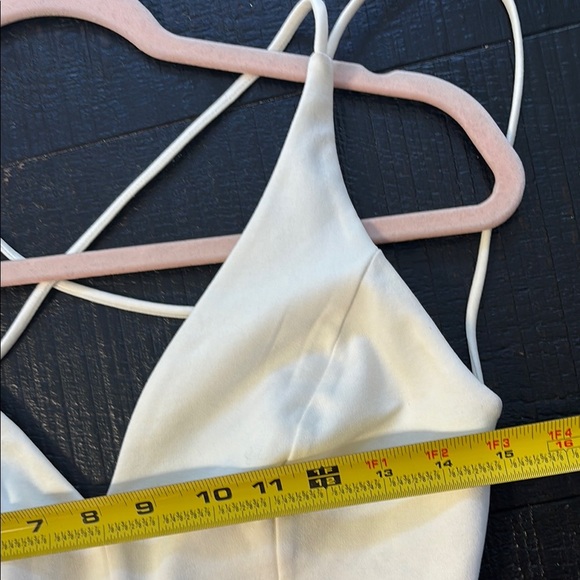 Lulus Believe in Love White Strappy Backless Skater Mini White Dress Sz Medium - Picture 12 of 15